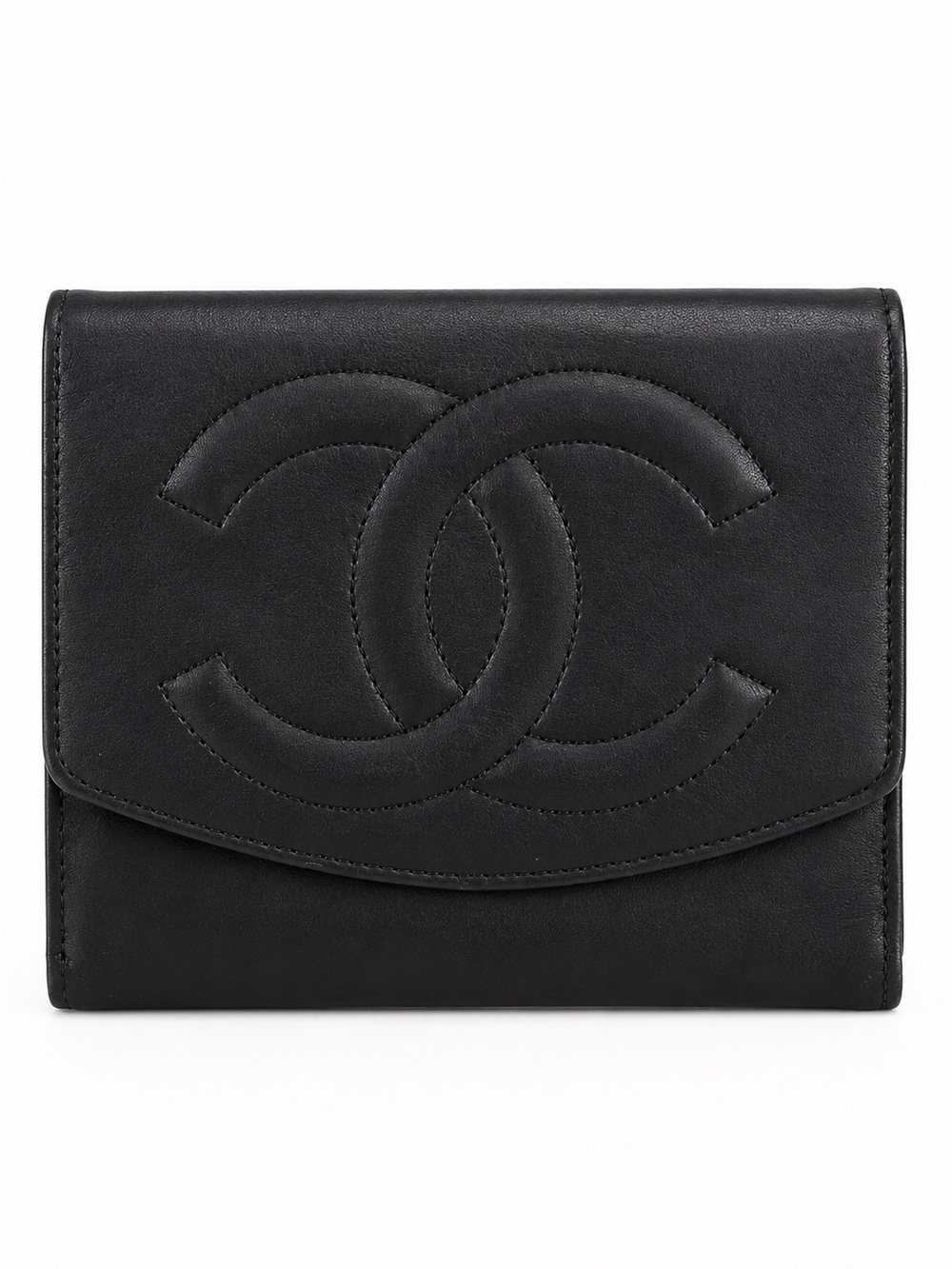 Chanel Timeless Compact Wallet Black Leather CC Wallet Luxury Wallet
Auth. Card
